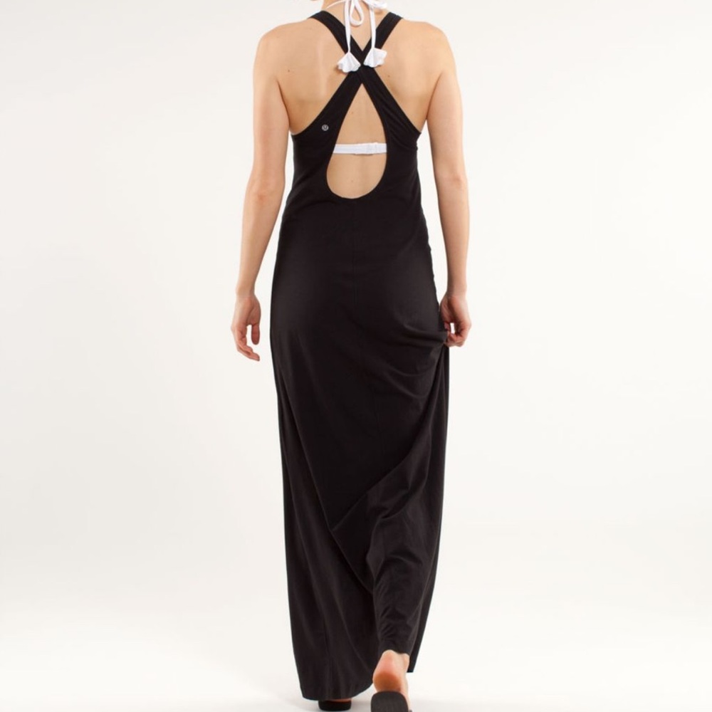 Lululemon heatwave dress black sz 8